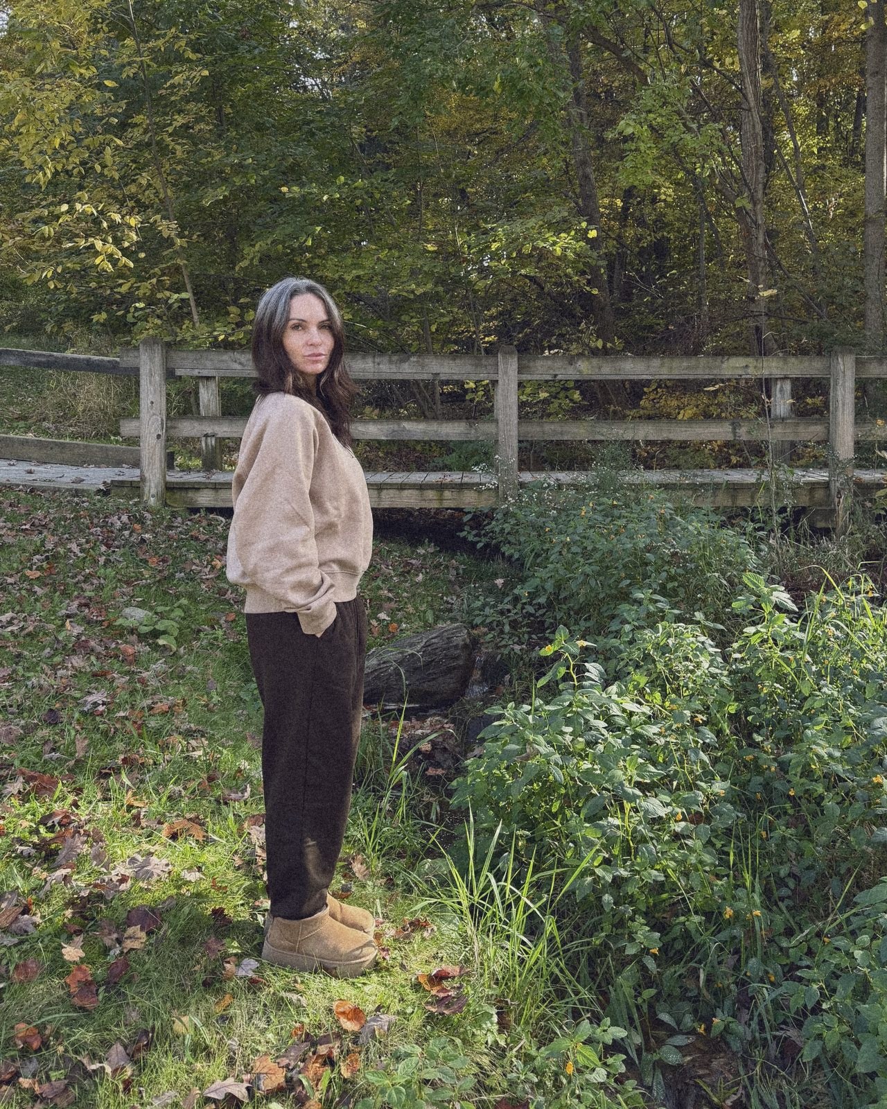 Sara Blohm in the woods